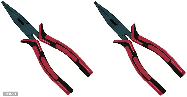 6 Nose Plier - Versatile and Efficient Hardware Tool - Compact Portable Superior Grip and Comfort - Ideal For Home-Use Pack of 2