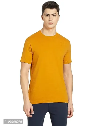 Reliable Cotton Solid Round Neck Tees For Men-thumb0