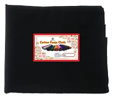 J Organics Pooja Cloth || Pooja Cloth for Mandir || Pooja Clothe for Mandir Decoration || Backdrop Cloth for Decoration - Black-thumb2