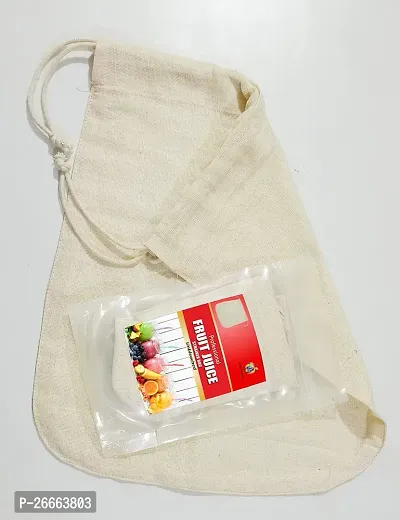 J Organics Reusable 12x12 Organic Cotton Bags: Strain Nut Milk, Yogurt, Juice | Ideal for Sprouting, Spices  Kitchen Use | Unbleached Cloth | Eco-Friendly!-thumb5