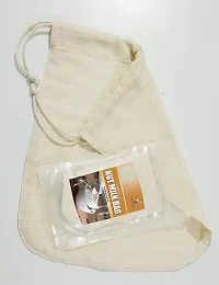 Jioo Organics Drawstring Natural Unbleached Cotton Nut Milk Bag | Reusable  Washable (Size: 12 inch x 12 inch)-thumb3