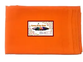 J Organics Pooja Cloth || Pooja Cloth for Mandir || Pooja Clothe for Mandir Decoration || Backdrop Cloth for Decoration - Orange-thumb2