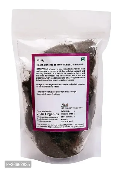 Jioo Organics Whole Dried Jatamansi and Musk Root, Spikenard (50 g)-thumb2