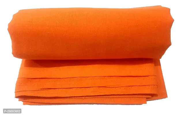 J Organics Pooja Cloth || Pooja Cloth for Mandir || Pooja Clothe for Mandir Decoration || Backdrop Cloth for Decoration - Orange-thumb0