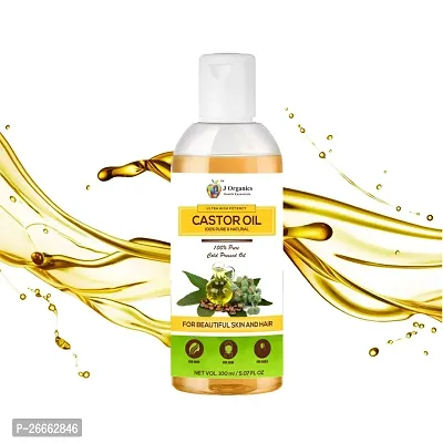 Jioo Organics Newly Launched Cold Pressed Castor Oil - 100ml For Hair Growth, Skin Care, Nails, Eyelash (No Mineral Oil, Hexane  Chemical Free)-thumb5