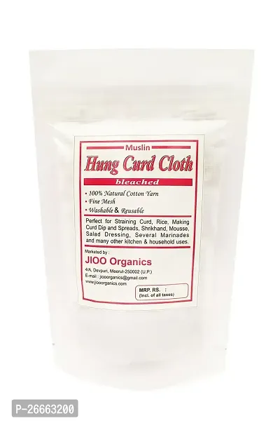 Jioo Organic Hung Muslin Curd Cloth (White)-thumb2