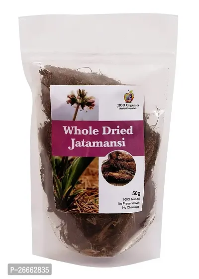 Jioo Organics Whole Dried Jatamansi and Musk Root, Spikenard (50 g)-thumb0