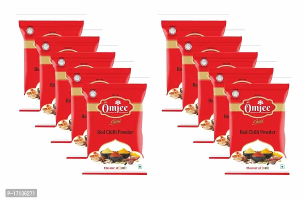 OMJEE GOLD RED CHILLI POWDER 100GM (PACK OF 10)