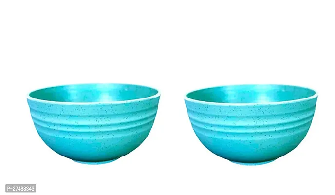 Unbreakeable Wheat Straw Serving Bowl, Microwave Safe Bowl For Kitchen, Pack Of 2-thumb0