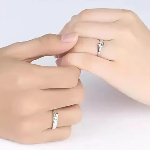 King and Queen Adjustable Couple Rings