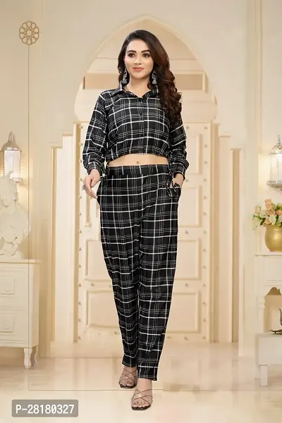 Fancy  Crop Shirt  Pant  And Latest coord set For Women-thumb0