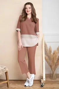 Fancy  Crop TOP  Pant  And Latest coord set For Women-thumb3