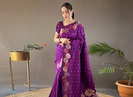 Trending Jacquard  Saree with Separate Blouse for Women-thumb2