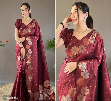 Trending Jacquard  Saree with Separate Blouse for Women-thumb0