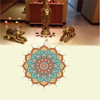 Diwali Rangoli Stickers 3D Rangoli Waterproof Door Entrance Floor Stickers-thumb1