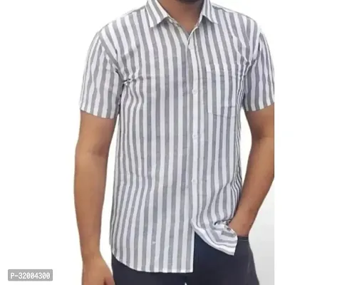 Stylish Multicoloured Cotton Blend Striped Casual Shirt-thumb0