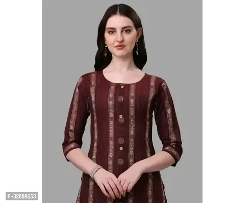 Elegant Khadi Cotton Printed Kurta For Women-thumb0