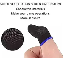 Pack of 2 pair PUBG GAMING SLEEVES Anti Slip Mobile Gaming Finger Sleeve (4 Pieces) for PUBG/Free Fire-thumb1