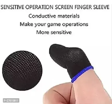 Pack of 2 pair PUBG GAMING SLEEVES Anti Slip Mobile Gaming Finger Sleeve (4 Pieces) for PUBG/Free Fire-thumb2