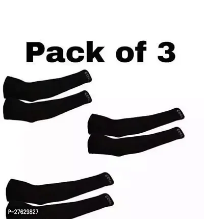 arm sleeves black pack of 3