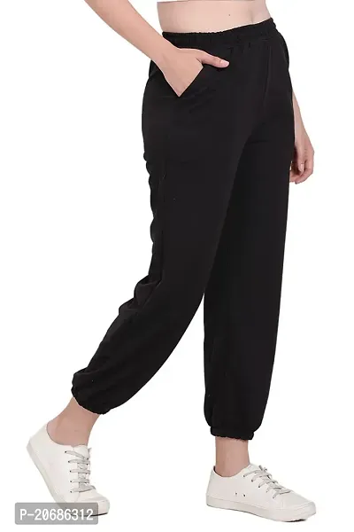 Shabdh Women's Cotton Regular Fit Joggers Track Pants-thumb3