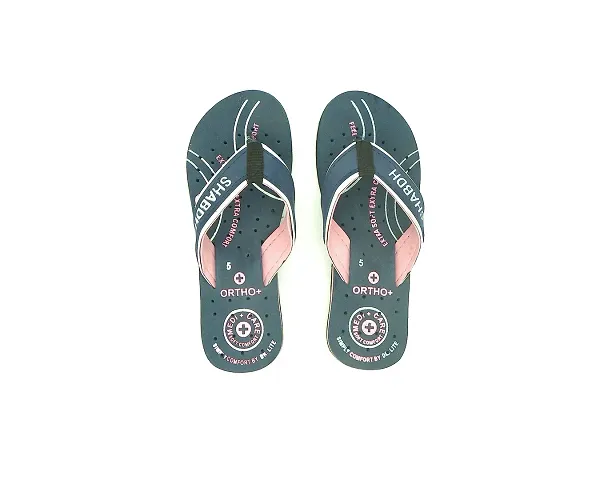 Women's Flip-Flops Slippers | Doctor Ortho Comfortable Chappal for Women Girls | Light weight, Soft Upper Sole, Comfortable Stylish | Diabetic Orthopedic Footwear, Good for Knee Foot Pain