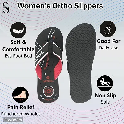 SHABDH Women's Flip-Flops  Slippers | Doctor Ortho Comfortable Chappal |Diabetic  Orthopedic Footwear, Good for Knee  Foot Pain-thumb4