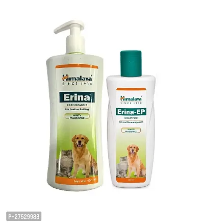 Hiimalaya Erina Coat Cleanser 450Ml With Erina Shampoo For Dogs And Cats 200Ml