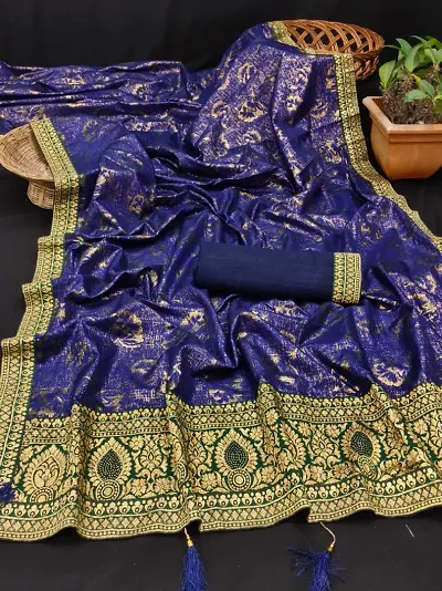 Traditional Art SIlk Sarees with Blouse Piece