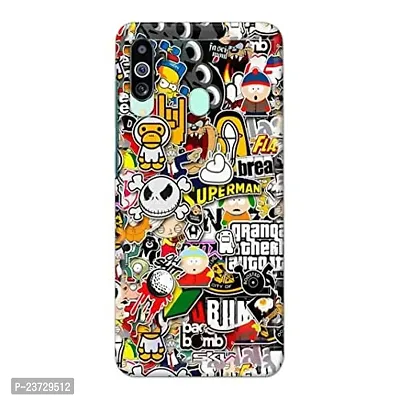 TweakyMod Designer Printed Hard Case Back Cover Compatible with Samsung M40, A60-thumb0