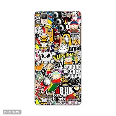 TweakyMod Designer Printed Hard Case Back Cover Compatible with Oppo F1