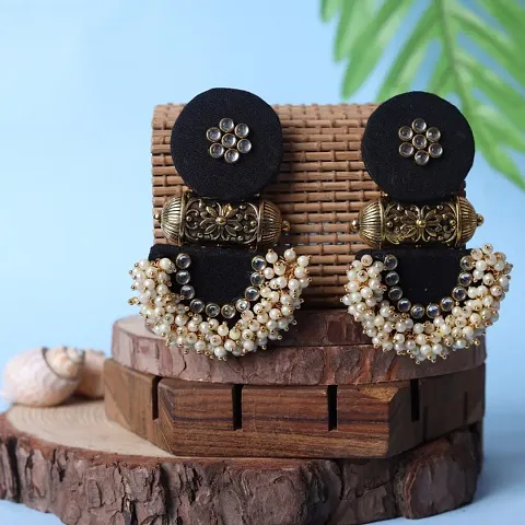 HOME MADE FANCY EARRING