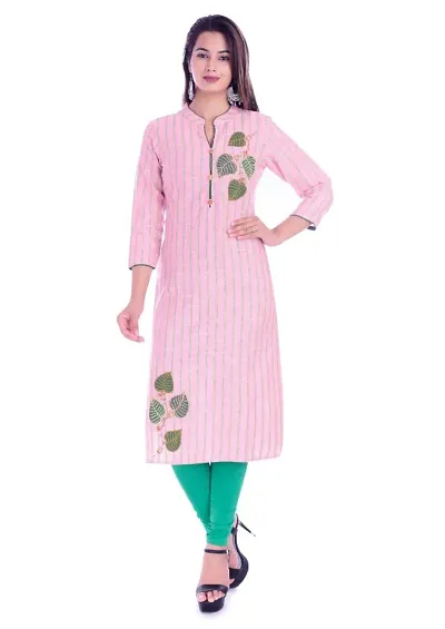 Traditional Embroidered Stitched Straight Kurti