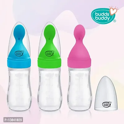 Buddsbuddy Silicone Cereal Feeder 125ml (Pink)-thumb4