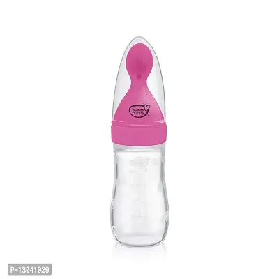 Buddsbuddy Silicone Cereal Feeder 125ml (Pink)-thumb0