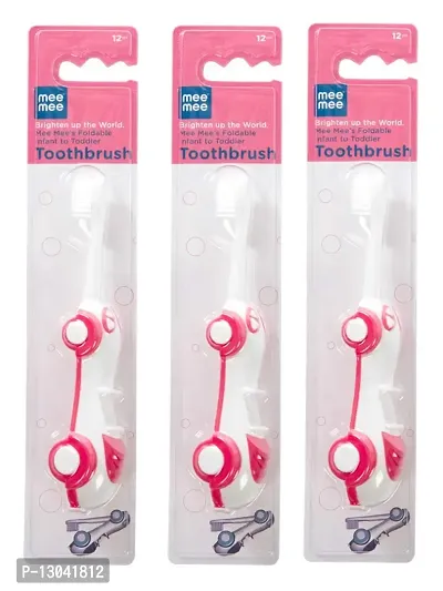 Mee Mee Foldable Infant to Toddler Toothbrush (Pink)