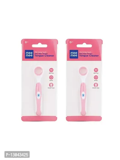 Mee Mee Tender Tongue Cleaner Brush, Pink (Pack of 2)-thumb4