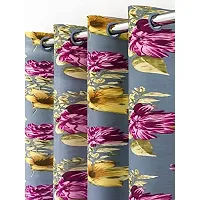 Athom Living Eazy Home Premium Polyester Designer Floral Door Curtain 7ft Pack of 1- EZ-002- DC1-thumb1