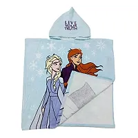 Athom Trendz Disney Frozen Anna  Elsa Kids Hooded Bath Towel Poncho 55x110 cm-thumb4