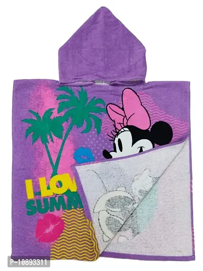 Athom Trendz I Love Minnie Kids Hooded Bath Towel Poncho 60x120 cm-thumb5