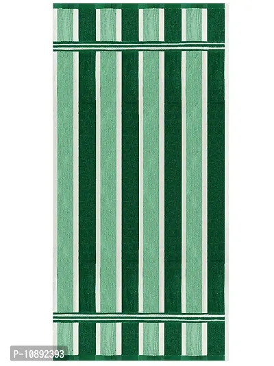Athom Trendz Ecosaviour Striped Cotton Bath Towel 70x140 cm Multicolour Pack of Five-thumb2