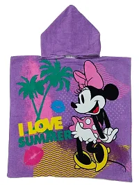 Athom Trendz I Love Minnie Kids Hooded Bath Towel Poncho 60x120 cm-thumb2