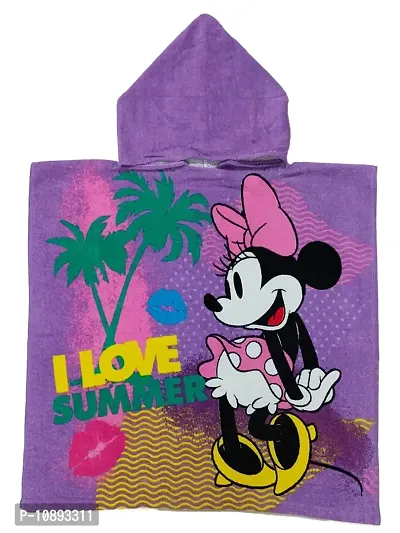 Athom Trendz I Love Minnie Kids Hooded Bath Towel Poncho 60x120 cm-thumb3