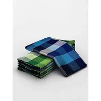 Athom Living Big Checks Cotton Multipurpose Kitchen Towel/Cleaning Cloth 45x45 cm Pack of 6-thumb1