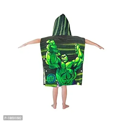 Marvel Green Hulk Kids Hooded Poncho Towel-thumb2