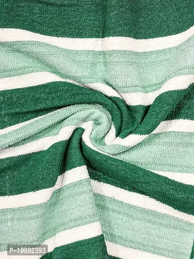 Athom Trendz Ecosaviour Striped Cotton Bath Towel 70x140 cm Multicolour Pack of Five-thumb3