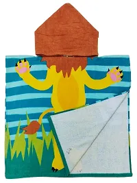 Athom Trendz Lion in Jungle Kids Hooded Bath Towel Poncho 60x120 cm-thumb4