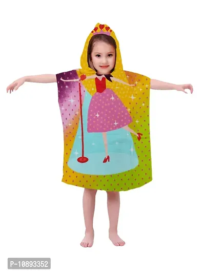 Athom Trendz Princess Magic Kids Hooded Bath Towel Poncho 60x120 cm-thumb0