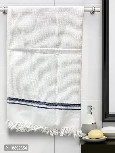 Athom Living Ecosaviour Premium Cotton Bath Towel Pearl White (Pack of 6)-thumb2