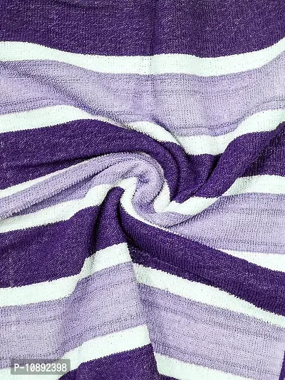 Athom Trendz Ecosaviour Striped Cotton Bath Towel 70x140 cm Multicolour Pack of 5-thumb3